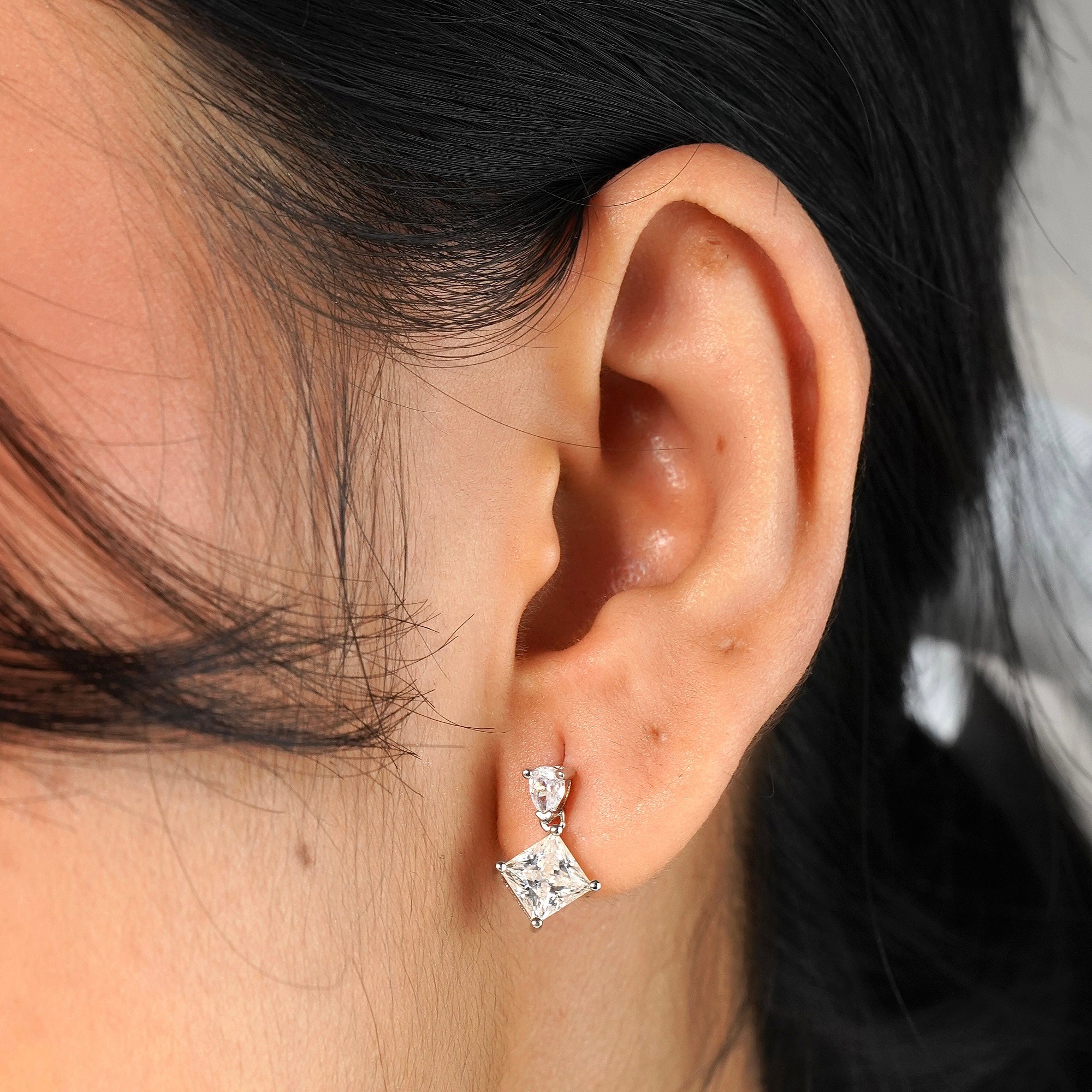 Moissanite Diamond Earrings