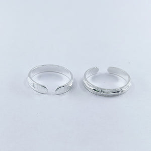 Classic Silver Adjustable Toe Ring: 925 Sterling Silver