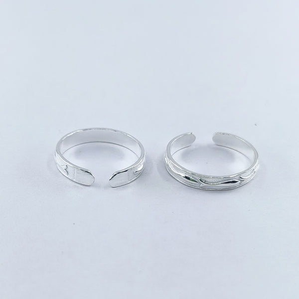 Classic Silver Adjustable Toe Ring: 925 Sterling Silver
