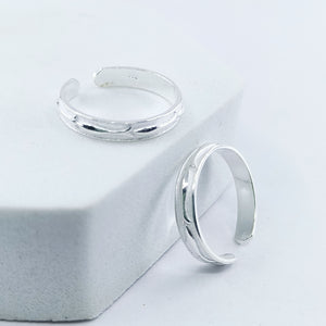 Classic Silver Adjustable Toe Ring: 925 Sterling Silver