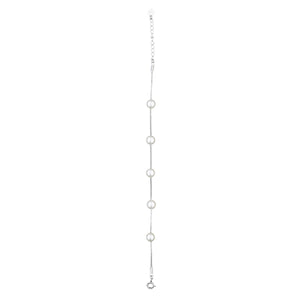 Pearly Silver Bracelet: 925 Sterling Silver