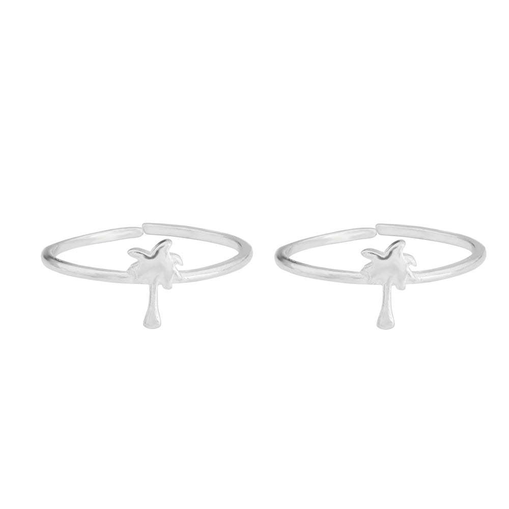 Tree Defined Silver Toe Ring: 925 Sterling Silver