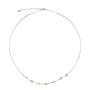 Elegantly Pure Swarovski Crystal Necklace: 925 Sterling Silver
