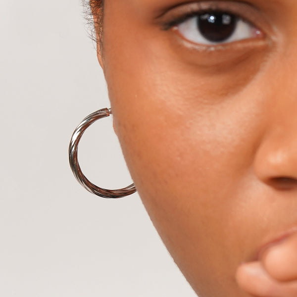 Everyday Sturdy Hoops: 925 Sterling Silver