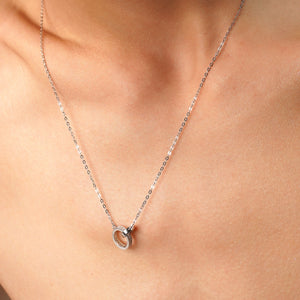Elegantly Together Lab Grown Moissanite Diamond Necklace 0.14 Carat