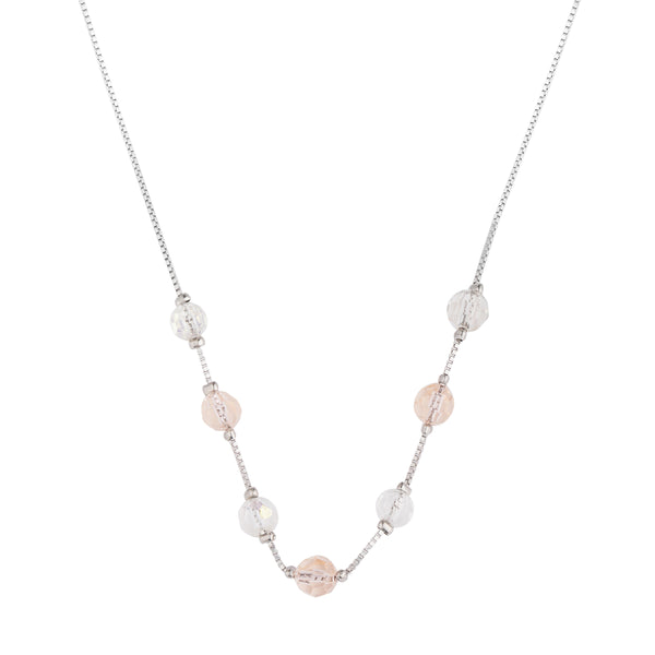Elegantly Pure Swarovski Crystal Necklace: 925 Sterling Silver