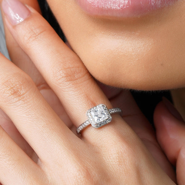 Cherish Forever Adjustable Lab Grown Moissanite Diamond Ring 1.0 Carat
