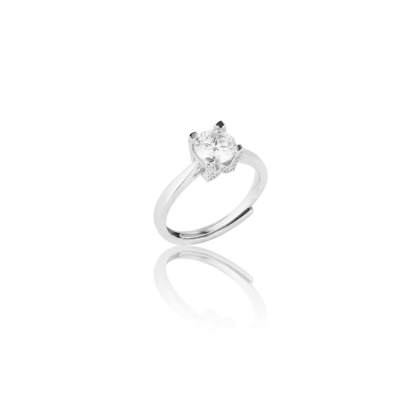 Love Forever Lab Grown Moissanite Adjustable Solitaire Diamond Ring 1.0 Carat