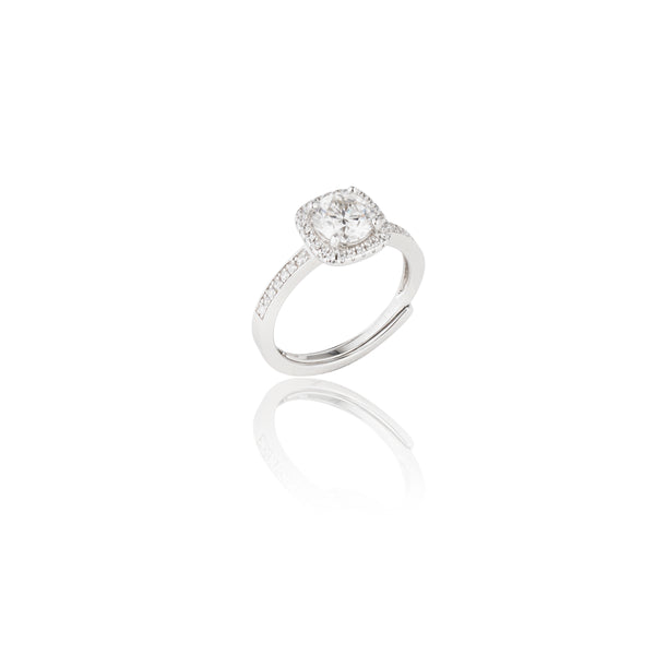 Happily Ever After Adjustable Lab Grown Moissanite Solitaire Diamond Ring 1.0 Carat
