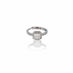 Cherish Forever Adjustable Lab Grown Moissanite Diamond Ring 1.0 Carat