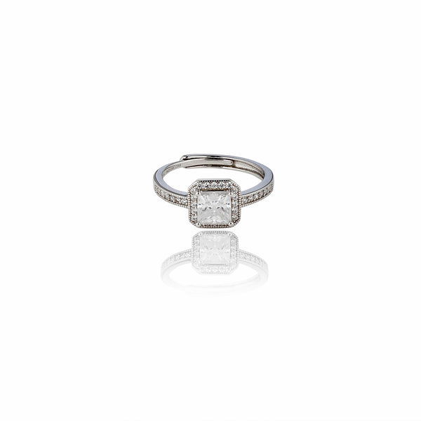 Cherish Forever Adjustable Lab Grown Moissanite Diamond Ring 1.0 Carat