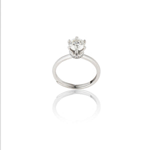 Promise Everyday Adjustable Moissanite Diamond Ring 1.0 Carat