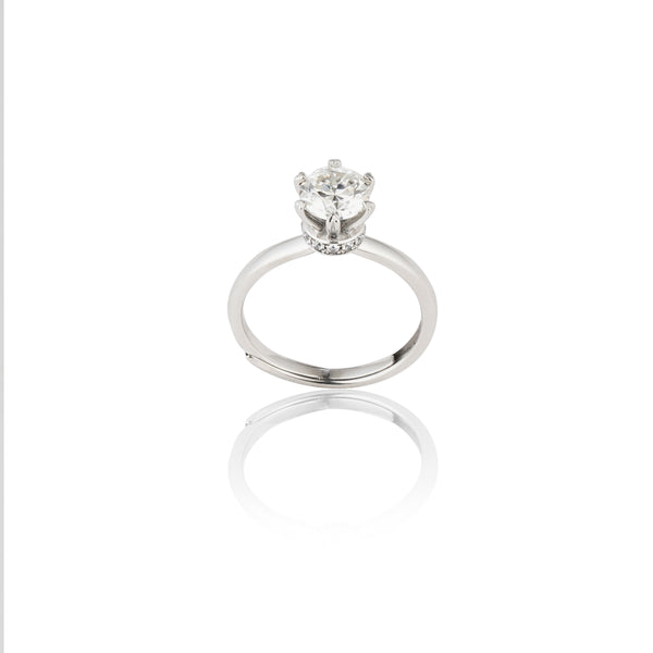 Promise Everyday Adjustable Moissanite Diamond Ring 1.0 Carat