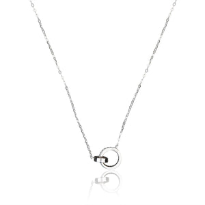Elegantly Together Lab Grown Moissanite Diamond Necklace 0.14 Carat