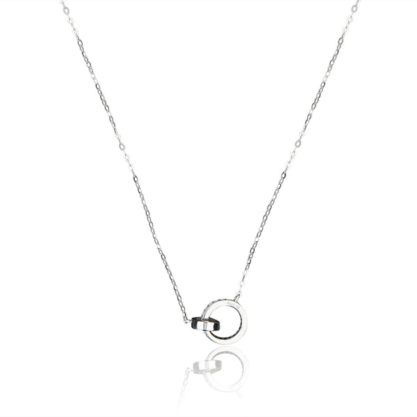 Elegantly Together Lab Grown Moissanite Diamond Necklace 0.14 Carat