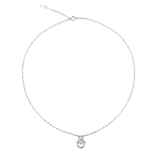 Elegance Saviour Lab Grown  Moissanite Solitaire Diamond Necklace 0.50 Carat