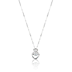 Elegance Saviour Lab Grown  Moissanite Solitaire Diamond Necklace 0.50 Carat