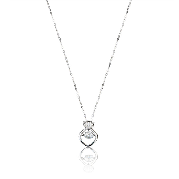 Elegance Saviour Lab Grown  Moissanite Solitaire Diamond Necklace 0.50 Carat