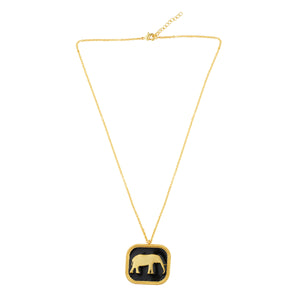 Elephant Pendant: 18K Gold Plated