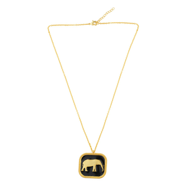 Elephant Pendant: 18K Gold Plated