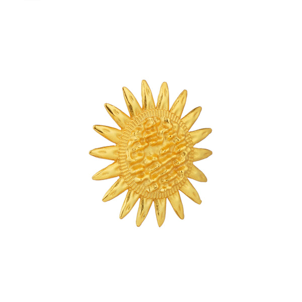 Sunflower Attire Earrings: 18K Gold Plated