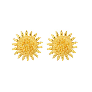 Sunflower Attire Earrings: 18K Gold Plated