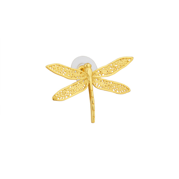 Dragon Fly Earrings: 18K Gold Plated