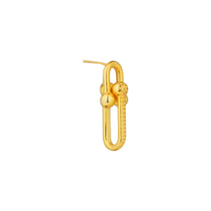Knot Earrings: 18K Gold Plated