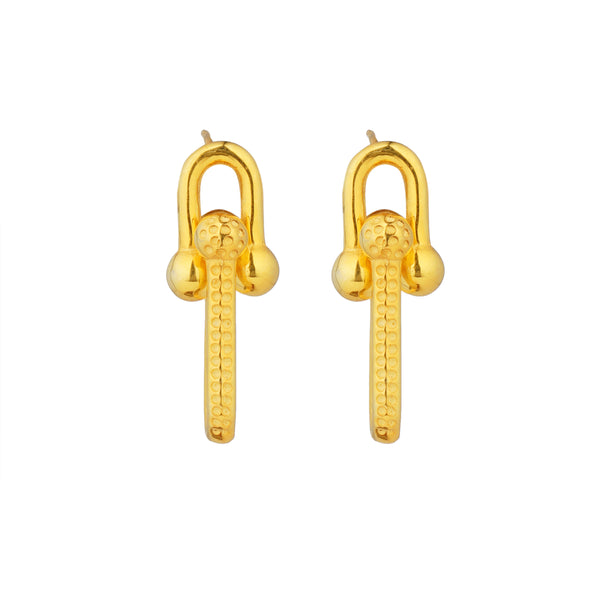 Knot Earrings: 18K Gold Plated
