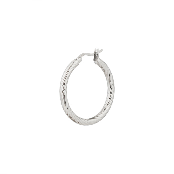 Everyday Sturdy Hoops: 925 Sterling Silver