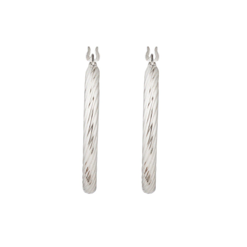 Everyday Sturdy Hoops: 925 Sterling Silver