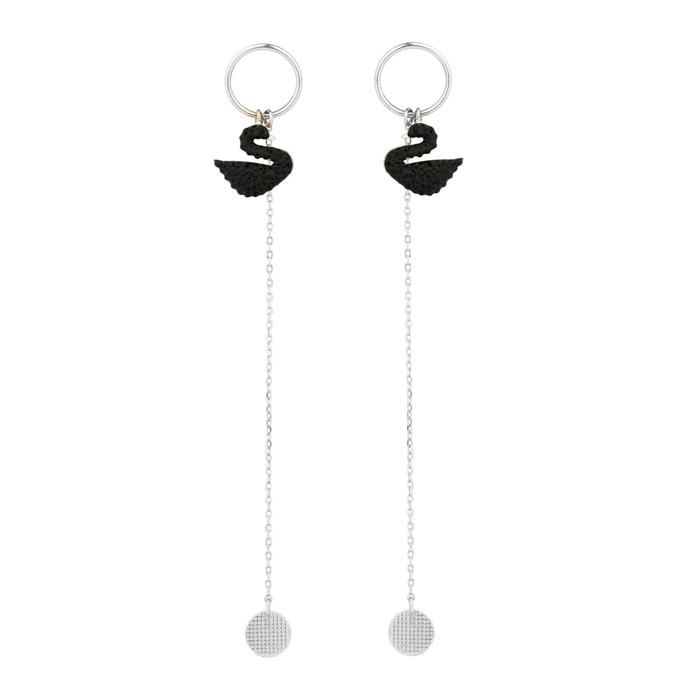 Swarovski Style Silver Earring: 925 Sterling Silver