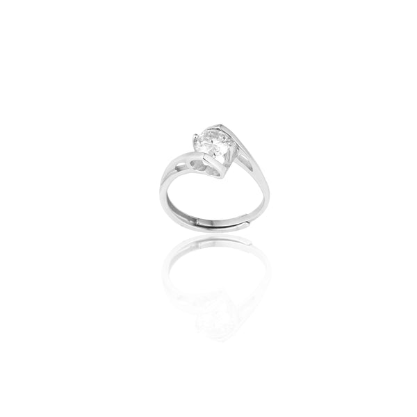 Ever After Sparkle Adjustable Moissanite Diamond Solitaire Ring 1.00 Carat