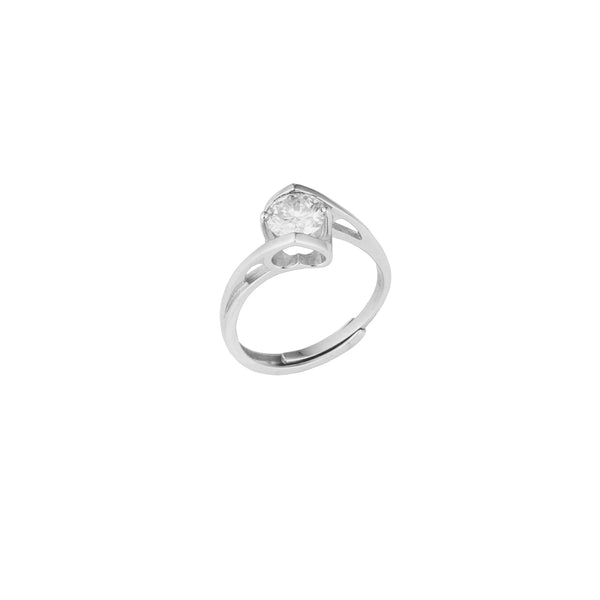Ever After Sparkle Adjustable Moissanite Diamond Solitaire Ring 1.00 Carat