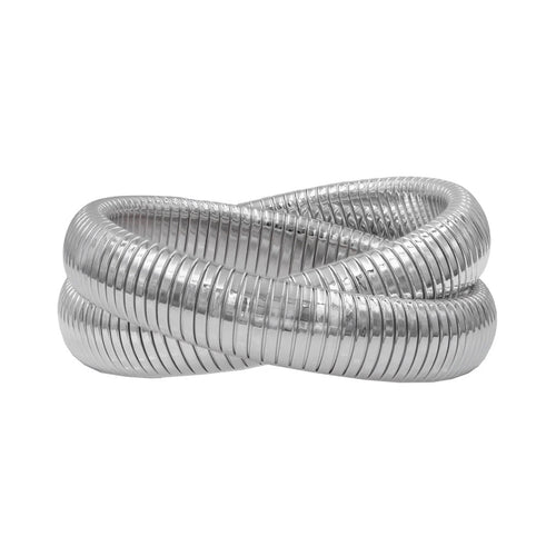 Snake Elastic Stretchable Bangle: 18K Gold Plated
