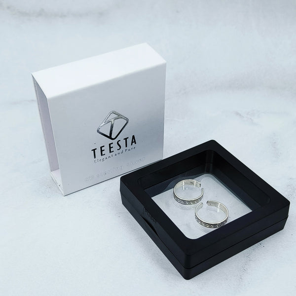 Tree Defined Silver Toe Ring: 925 Sterling Silver