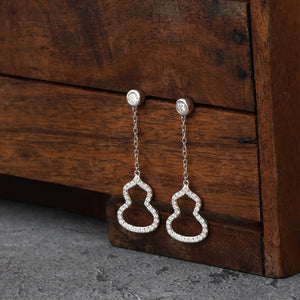 Pear Shape Hanging Moissanite Diamond Earrings 2.0 Carat