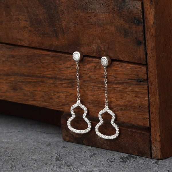 Pear Shape Hanging Moissanite Diamond Earrings 2.0 Carat