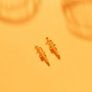 Knot Earrings: 18K Gold Plated