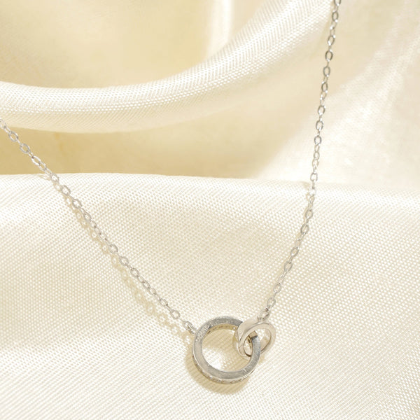 Elegantly Together Lab Grown Moissanite Diamond Necklace 0.14 Carat