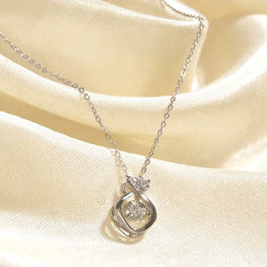 Elegance Saviour Lab Grown  Moissanite Solitaire Diamond Necklace 0.50 Carat