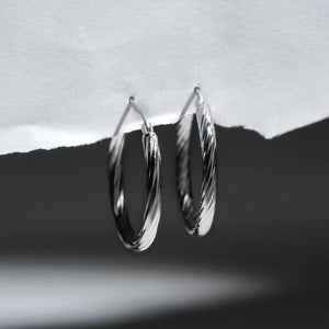 Everyday Sturdy Hoops: 925 Sterling Silver