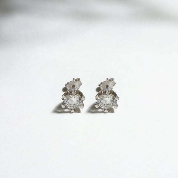 Essentially Required Moissanite Solitaire Earrings 2.0 Carat