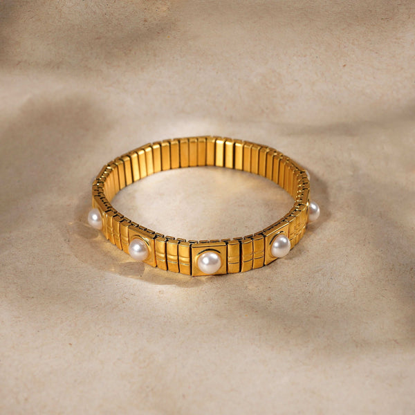 Golden Belt Bracelet: 18K Gold Plated