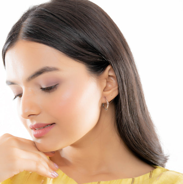 Delicate Silver Bali Hoops