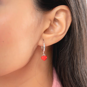Ethereal Hearts Hoop Earrings