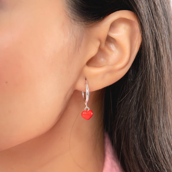 Ethereal Hearts Hoop Earrings