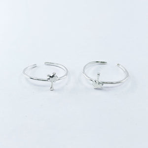Tree Defined Silver Toe Ring: 925 Sterling Silver