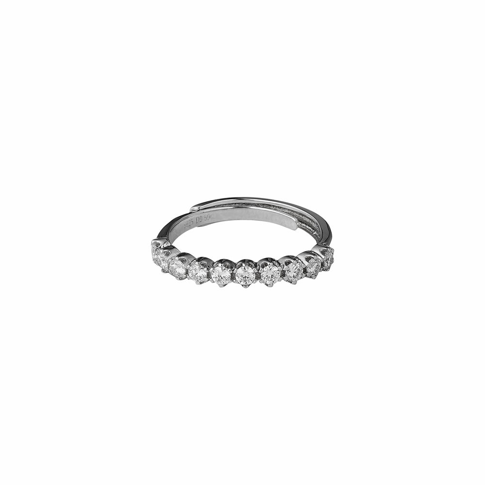 Radiance Edge Adjustable Moissanite Diamond Ring 0.50 Carat