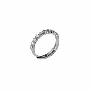 Radiance Edge Adjustable Moissanite Diamond Ring 0.50 Carat